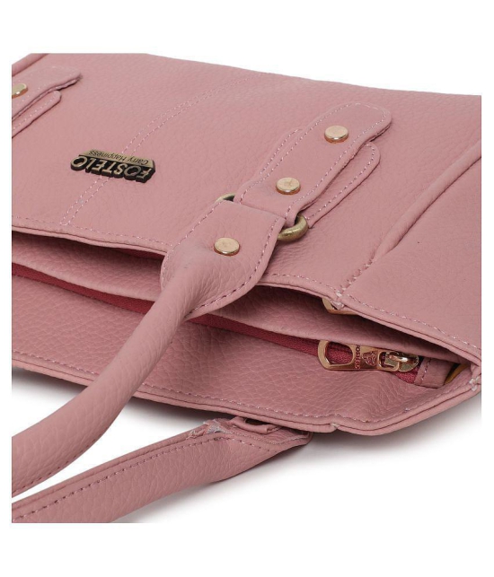 Fostelo - Light Pink  PU Shoulder Bag - Light Pink