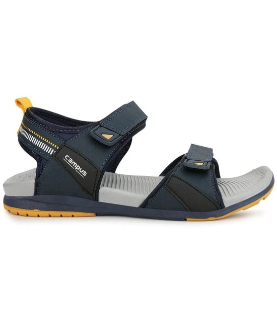 Campus - Navy Mens Floater Sandals - None