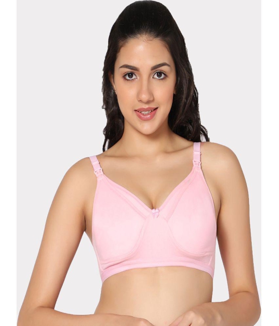 IN CARE LINGERIE - Pink Cotton Lightly Padded Women's T-Shirt Bra ( Pack of 1 ) - None