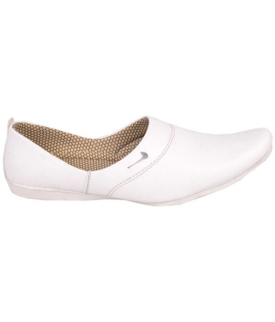 Leeport - White Mens Jutti - 7