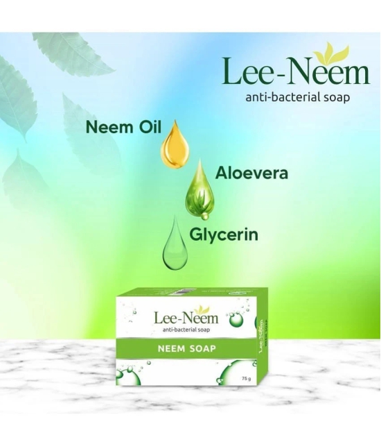 Leeford Lee Neem Anti Bacterial Neem Soap 75 gm (Pack of 4)