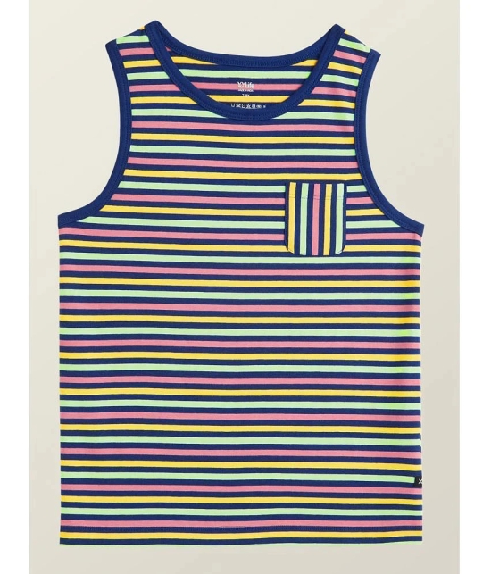 XY Life - Multi Color Cotton Striped Boys Vest ( Pack of 2 ) - None