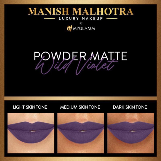 Manish Malhotra Powder Matte Lipstick - Wild Violet