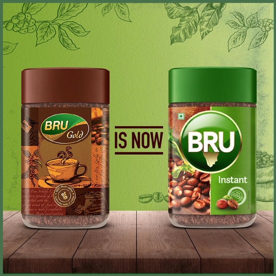 Bru Instant Pure Coffee, 25 G Jar