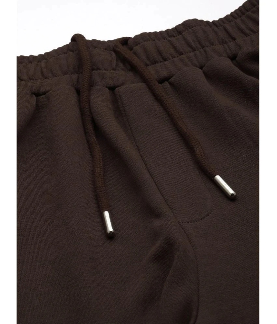 Dillinger Brown Fleece Mens Trackpants ( Pack of 1 ) - None