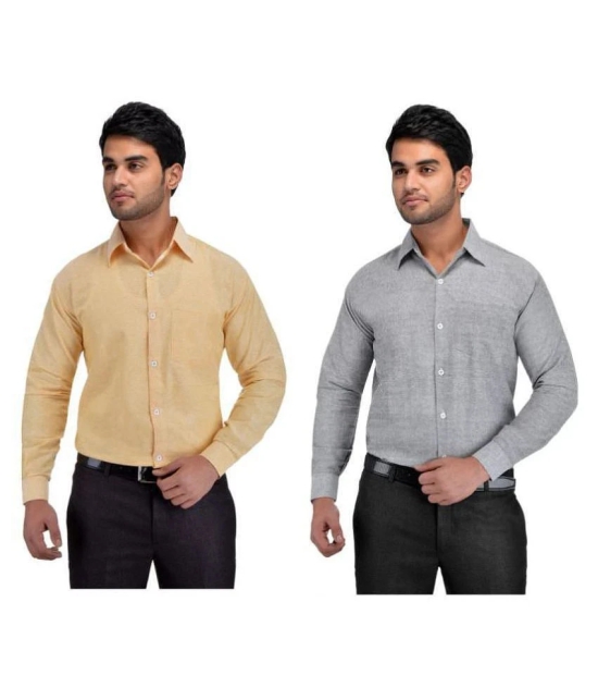 DESHBANDHU DBK Cotton Regular Fit Full Sleeves Mens Formal Shirt - Multi ( Pack of 1 ) - None