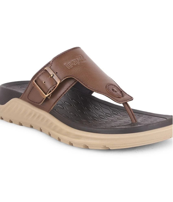 Liberty Tan Mens Thong Flip Flop - None