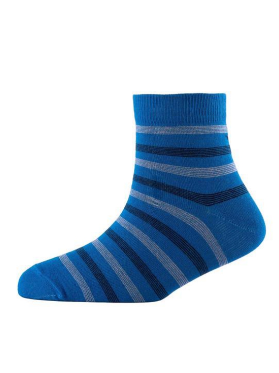 Men Pack Of 2 Striped Cotton Ankle Length Socks