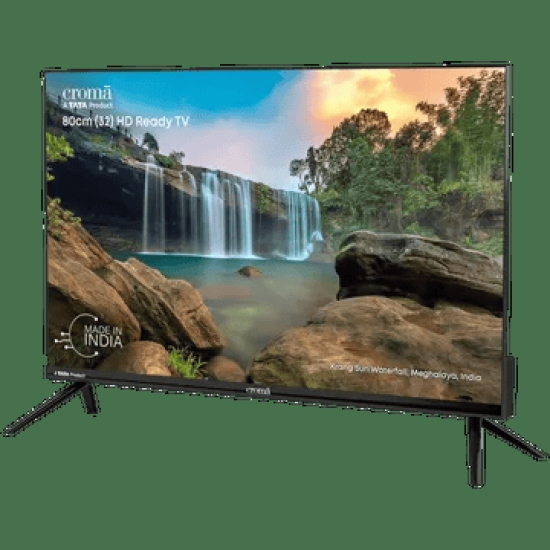 Croma (32 inch) HD Ready LED TV with Bezel Less Display (2023 model)