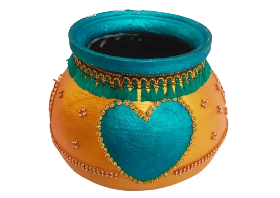 Designer Wedding Kalash |  Lota for Wedding | Haldi Kumkum Pot | Pooja Thali Decoration (Single Piece)