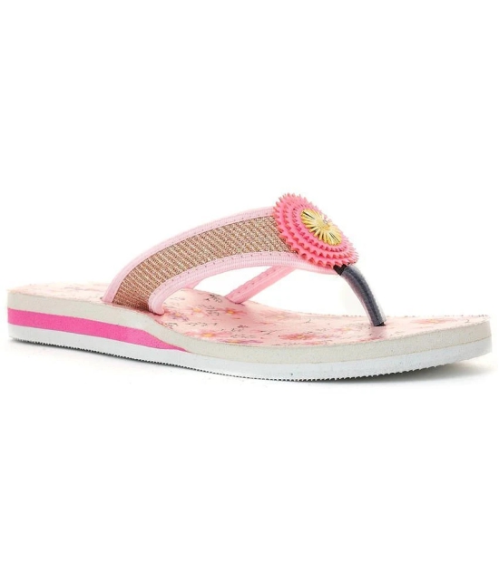 Adrianna Pink Flat Slip Ons for Girls - None