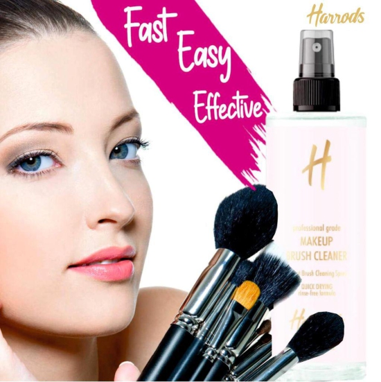 Harrods Quick-Drying Makeup Brush Cleaner Spray Best Makeup Brush Cleaner for Deep Clean, No-Wash Formula Ideal for Brushes, Sponges, and Face Cleanser Brushes