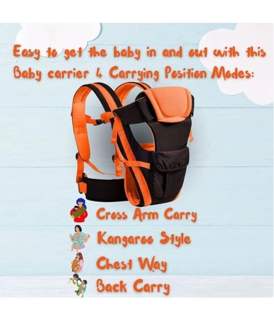 Buy Versatile 4 In 1 Soft Baby Carrier With Comfortable Head Support Buckle Straps Sturdy Design Upgraded Breathable Air Fabric Ergonomic Cushion Padding For Ultimate Baby Comfort Orange Online Snapde...