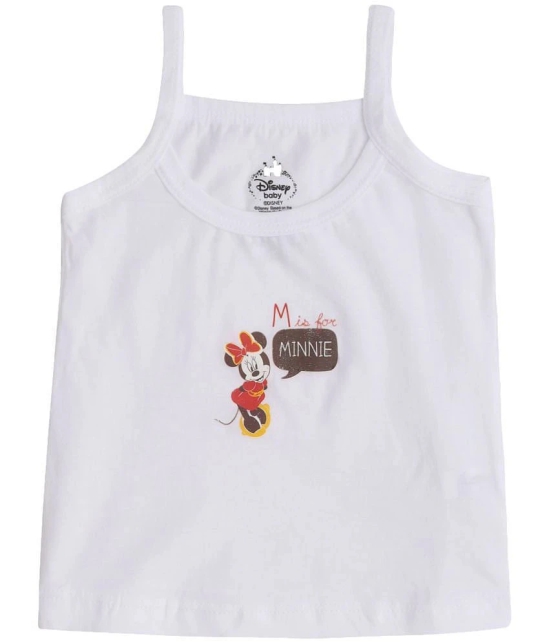 MINNIE & FRIENDS GIRLS VEST DORI NECK SLEEVELESS SOLID ASSORTED Pack Of 4 - None