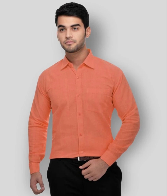 DESHBANDHU DBK - Orange Cotton Regular Fit Mens Formal Shirt (Pack of 1) - None