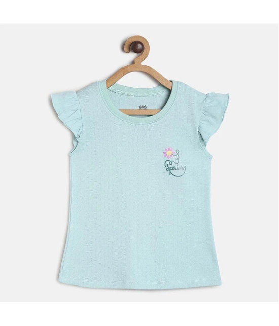 MINI KLUB Pack of 1 Girls 100% Cotton Top ( Green ) - None