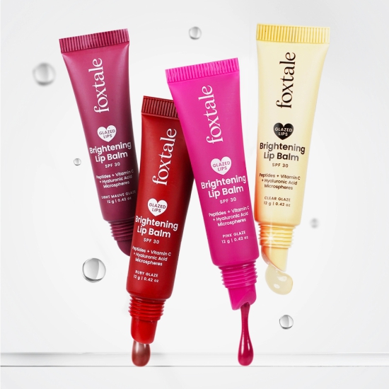 Brightening Lip Balm | Kit of 2-Light Mauve + Ruby Glaze