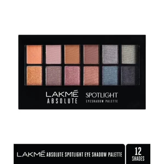 Lakme Absolute Spotlight Eye Shadow Palette, Smokin Glam, 12g-12g