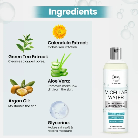 Micellar Water with Calendula & Green Tea Extract