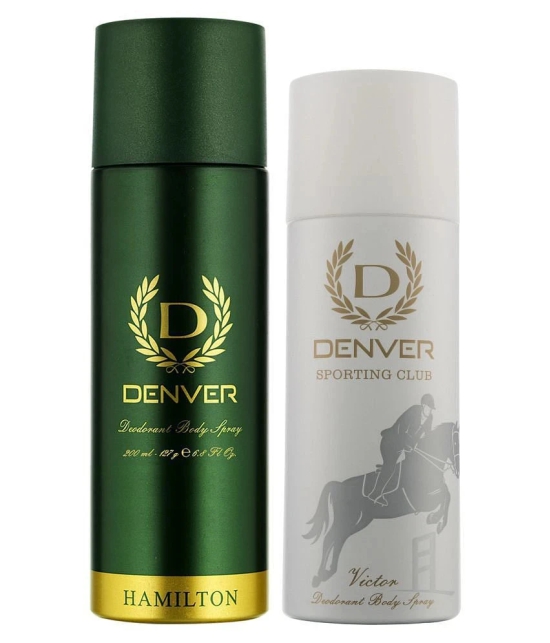 Denver Hamilton Deo - 200ML & Victor Deo - 165ML For Men (Combo pack of 2)