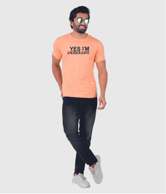 ferocious - Orange Cotton Regular Fit Men's T-Shirt ( Pack of 1 ) - None