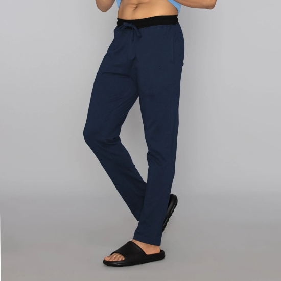 Nova Cotton Rich Track Pants Navy Blue L