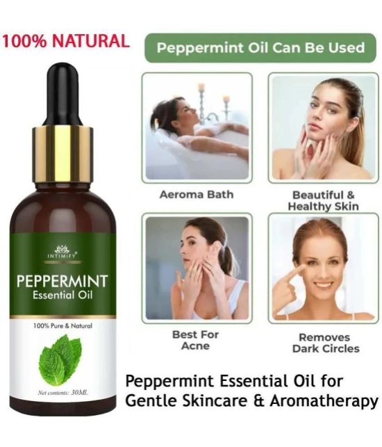 Intimify Peppermint Aromatherapy Essential Oil Aromatic With Dropper 30 mL ( Pack of 1 )