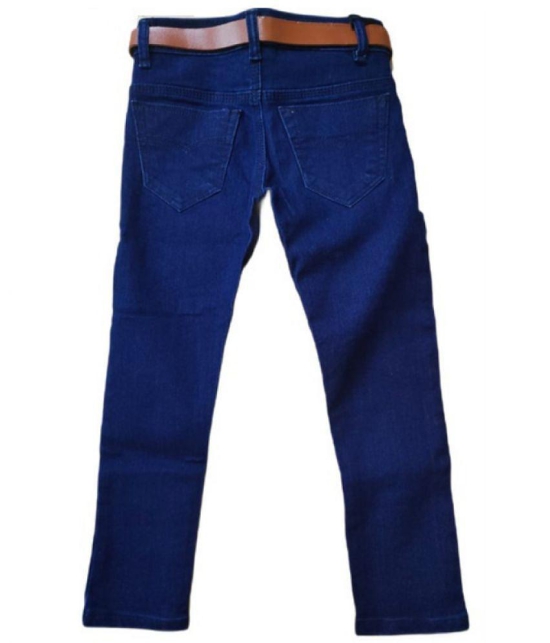 Denim Kids Jeans  in Blue Color with Slim fit - None