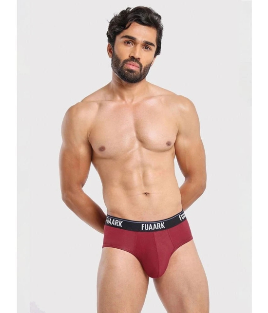 Fuaark Modal Mens Briefs ( Maroon ) FUSMBr - None