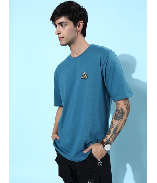 Dillinger - Teal 100% Cotton Oversized Fit Mens T-Shirt ( Pack of 1 ) - None