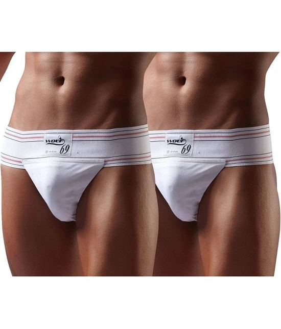 Omtex - White Athletic Supporter ( Pack of 2 ) - L