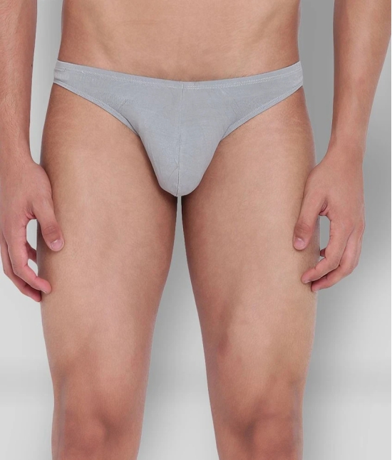 La Intimo - Grey Melange Modal Mens Thongs ( Pack of 1 ) - L