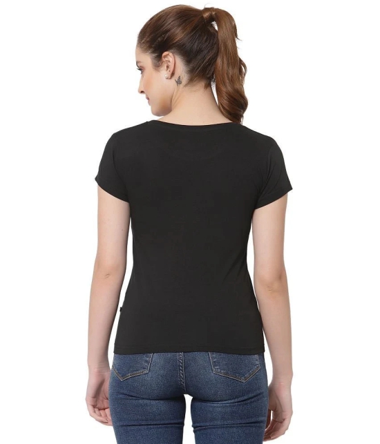 Proteens - Cotton Blend Regular Black Womens T-Shirt ( Pack of 1 ) - None