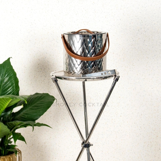 Bar Stand For Ice Bucket-Silver