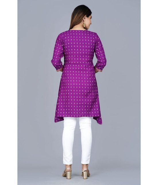 SIPET - Purple Rayon Womens Tunic ( Pack of 1 ) - None