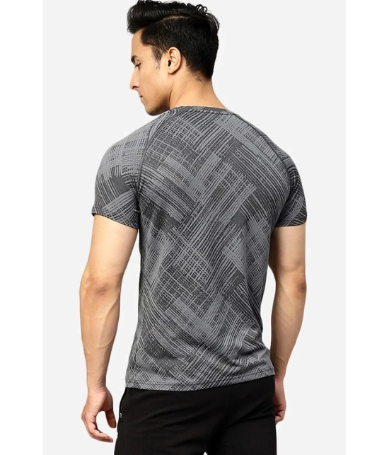 Fuaark - Charcoal Polyester Slim Fit Mens Sports T-Shirt ( Pack of 1 ) - None