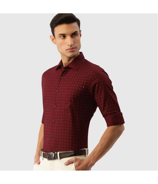 IVOC - Maroon 100% Cotton Slim Fit Mens Casual Shirt ( Pack of 1 ) - None