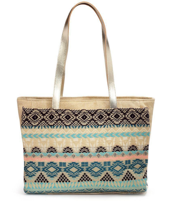 Anekaant - Beige Cotton Tote Bag - Beige