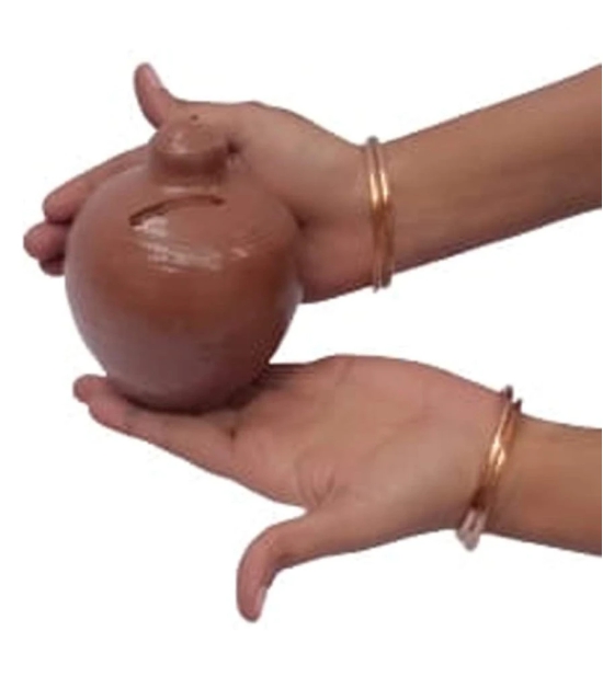 Mii Art mitti ka gullak,Money Bank,Clay gullak Money Box,Piggy Bank,Coin Box for Kids(Color-Brown)(Material-Soil)Pack of 1 Pieces.