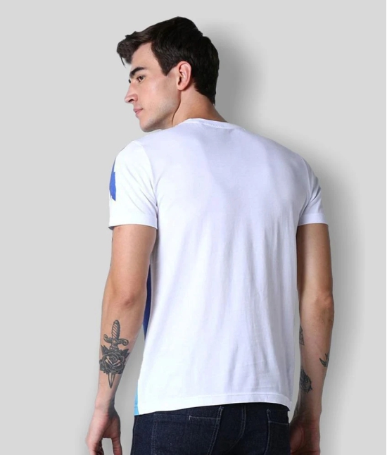 Huetrap - White Cotton Regular Fit Mens T-Shirt ( Pack of 1 ) - None