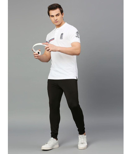 FanCode - White Cotton Regular Fit Men's Sports Polo T-Shirt ( Pack of 1 ) - None