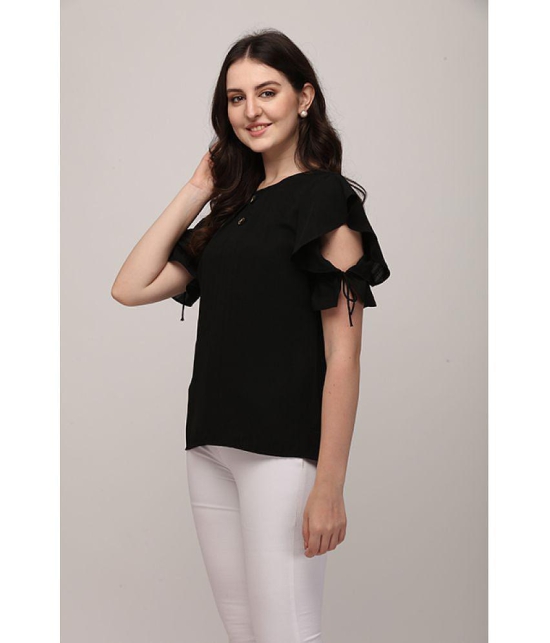 Berrylicious Georgette Regular Tops - Black - 2XL