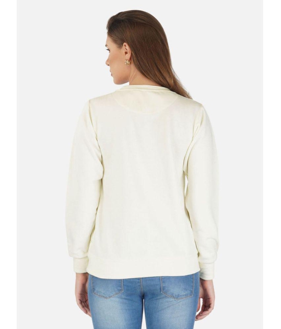 CHOZI Fleece Women''s Non Hooded Sweatshirt ( White ) - None