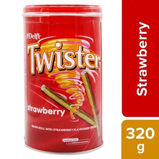 Twister Flavoured Cream Wafer Roll Straw, 1 Pc