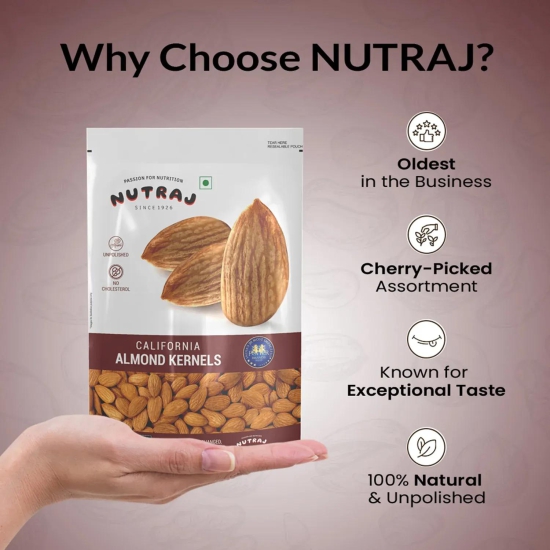 Nutraj Premium California Almonds 250gm