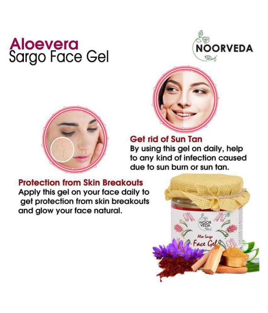 Noorveda Sargo Anti Acne face Gel for Skin Tan, Depigmentation & Skin Repair Day Cream 180 gm