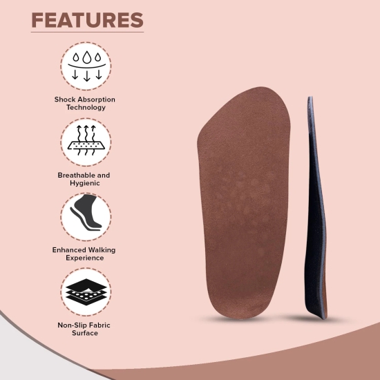 Dr Foot TRI Comfort Insoles for Heel Arch Support, Ball of Foot Cushioning, Shock Absorption, Breathability for Men & Women - 1 Pair-Dr Foot TRI Comfort Insoles: Heel, Arch Support, Ball of Foot