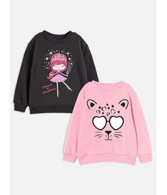 Trampoline Girls Graphic Printed Sweatshirts - Pack of 2 - None