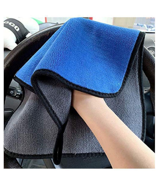 INGENS Microfiber Cloth for Car Cleaning and Detailing, Dual Sided, Extra Thick Plush Microfiber Towel Lint-Free(Pack of 5), Multicolor 650 GSM, 40cm x 40cmÂ â?¦