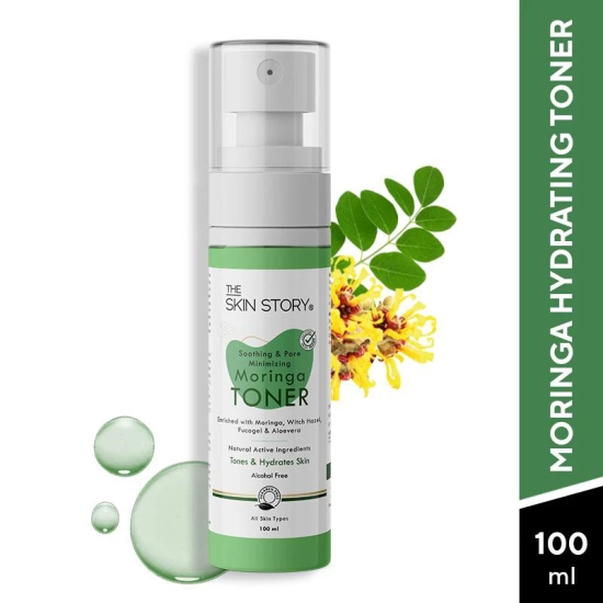 Aloe Vera, Moringa Pore Minimizing Toner Moisturizing, Oil Control For All Skin Types (100 ML)